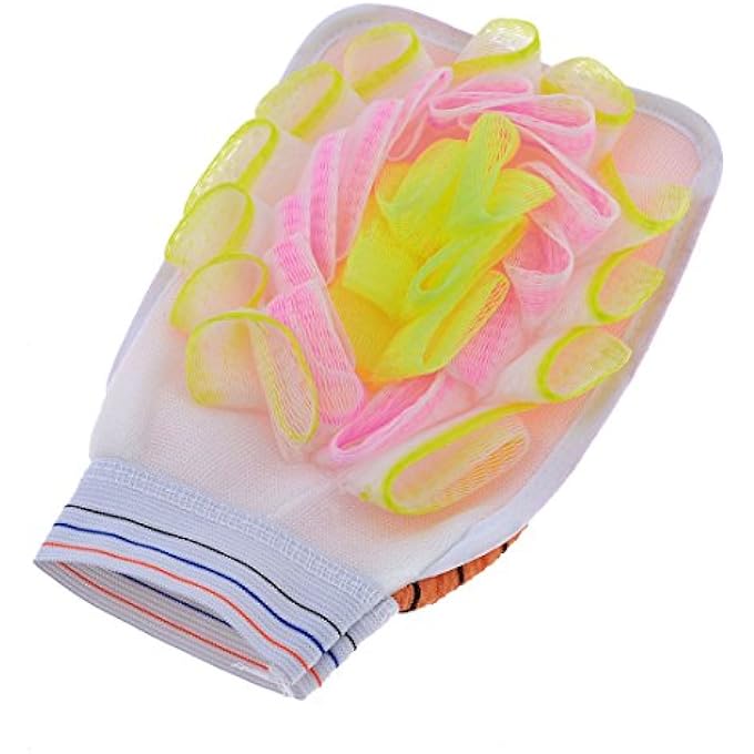 Double Sides Body Peeling Bath Shower Glove Red(id:a1 18c 92 01f 369